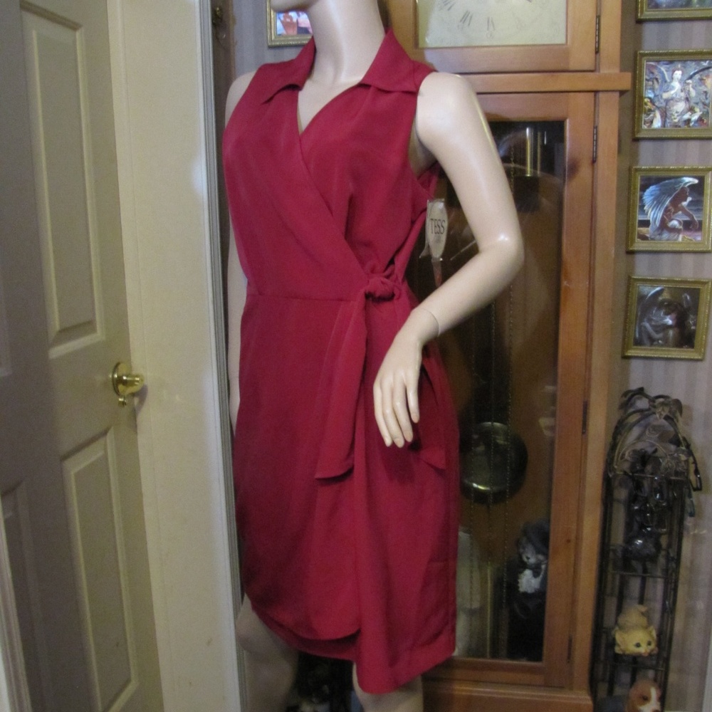 Tess Dress Red Wrap Dress size 10